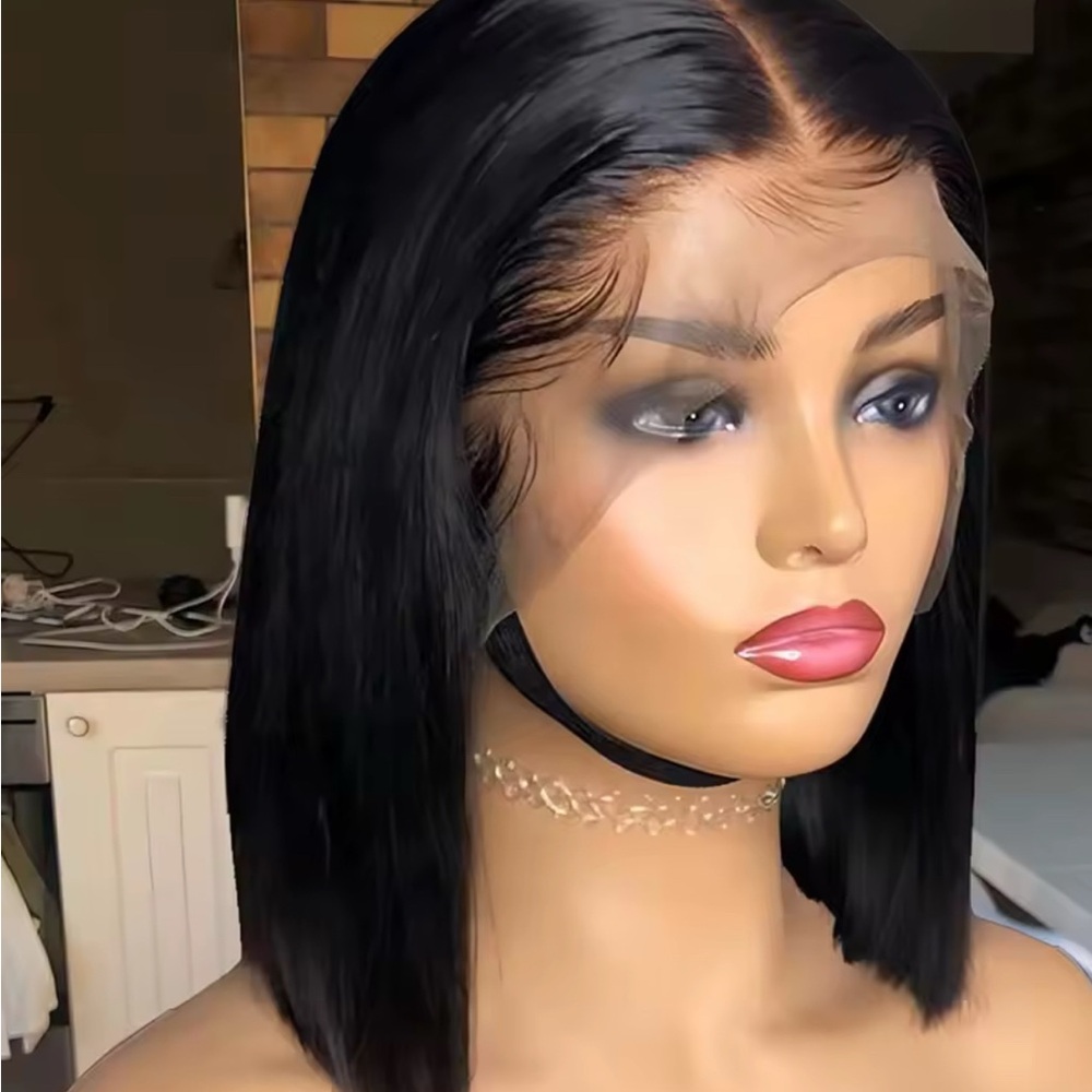Sleek Black Lace Front Wig